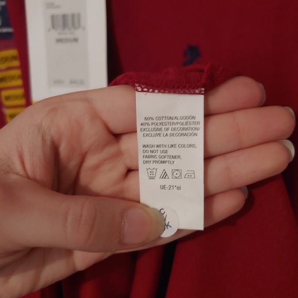 NWT Izod Men's Red Polo Shirt Size Medium - Picture 4 of 5